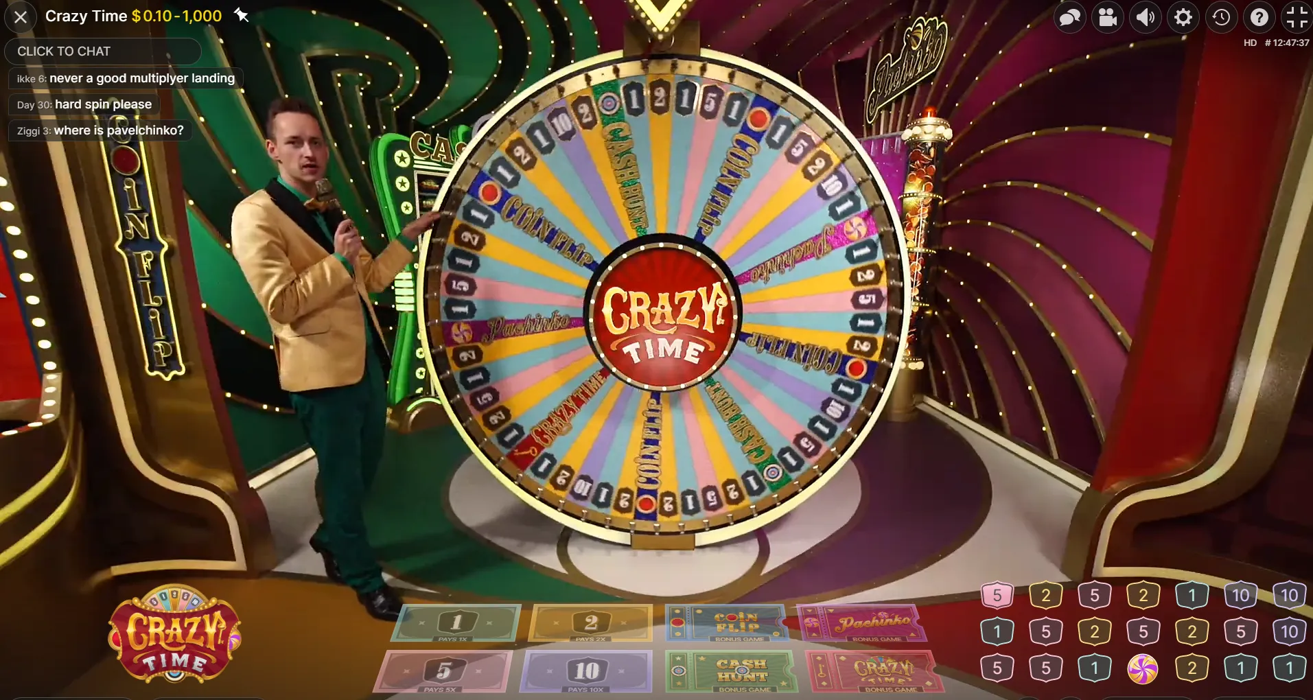 crazy time game casino